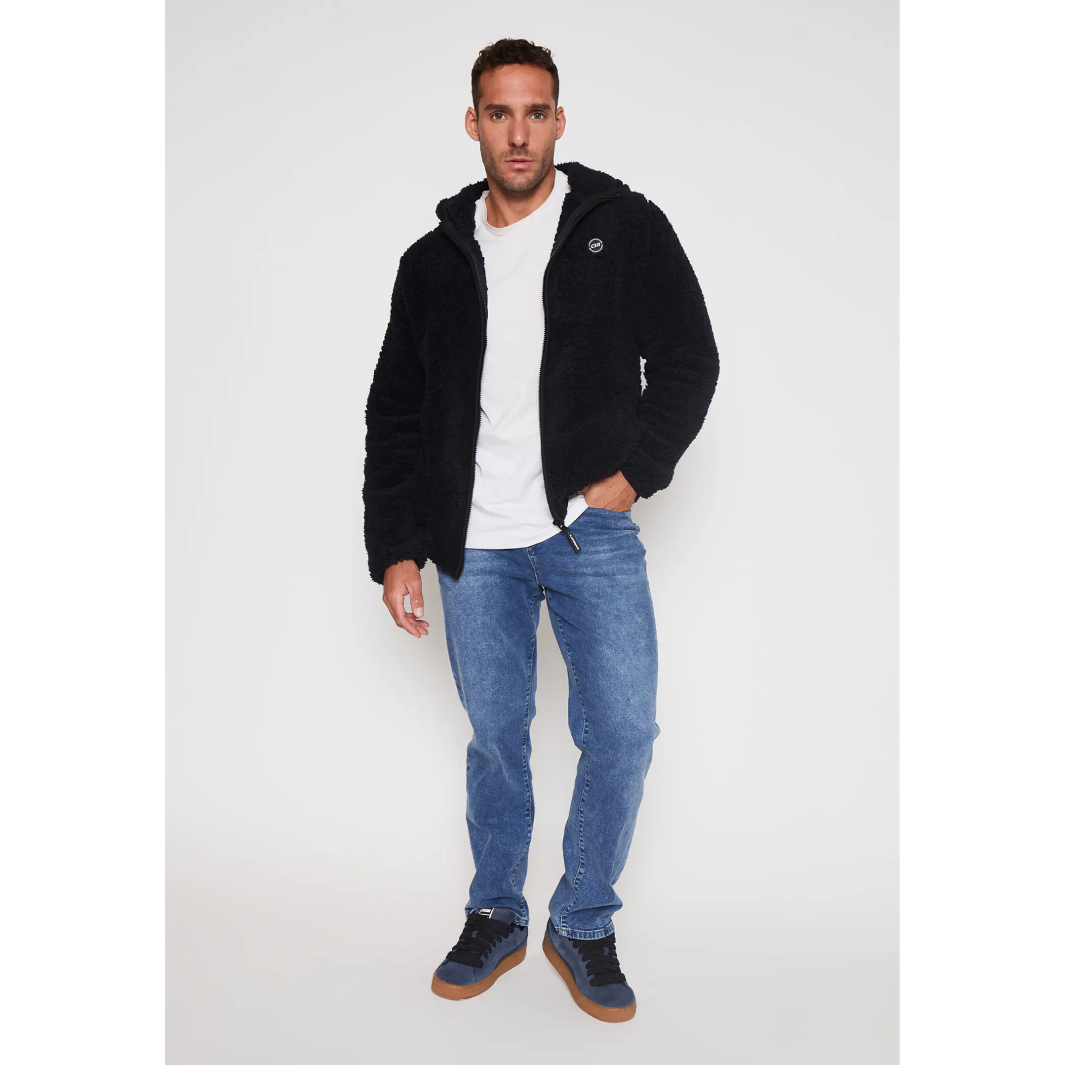 Polar Basic Liso Hombre Negro Familyshop 3