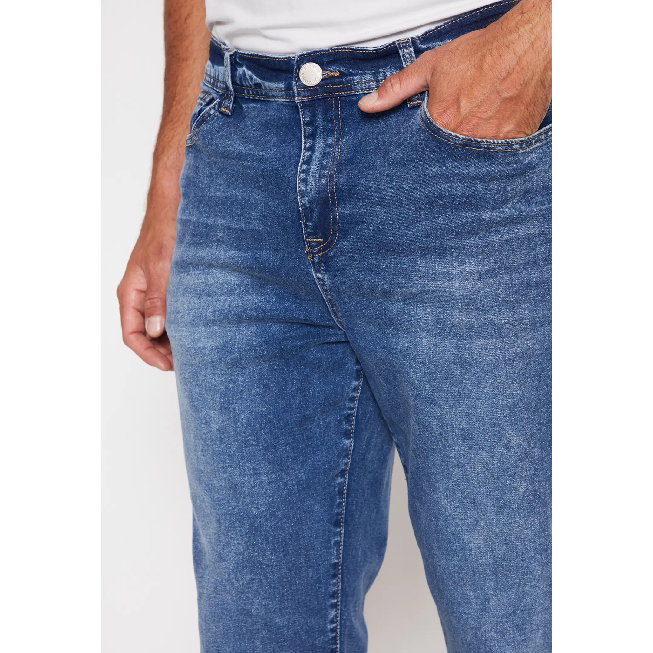 Jeans Straight Hombre Azul Familyshop 3