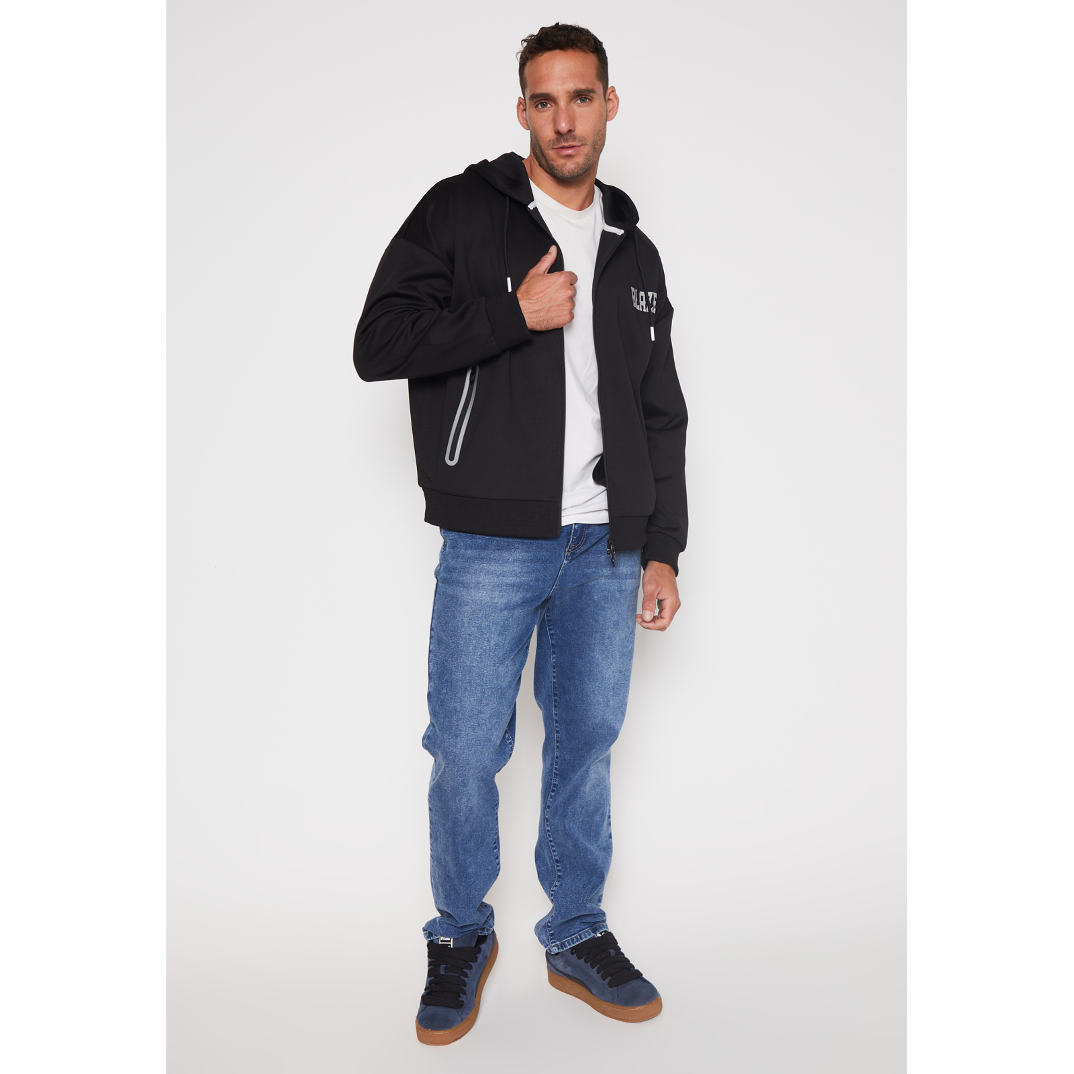 Polerón Soft Hombre Negro Familyshop 4