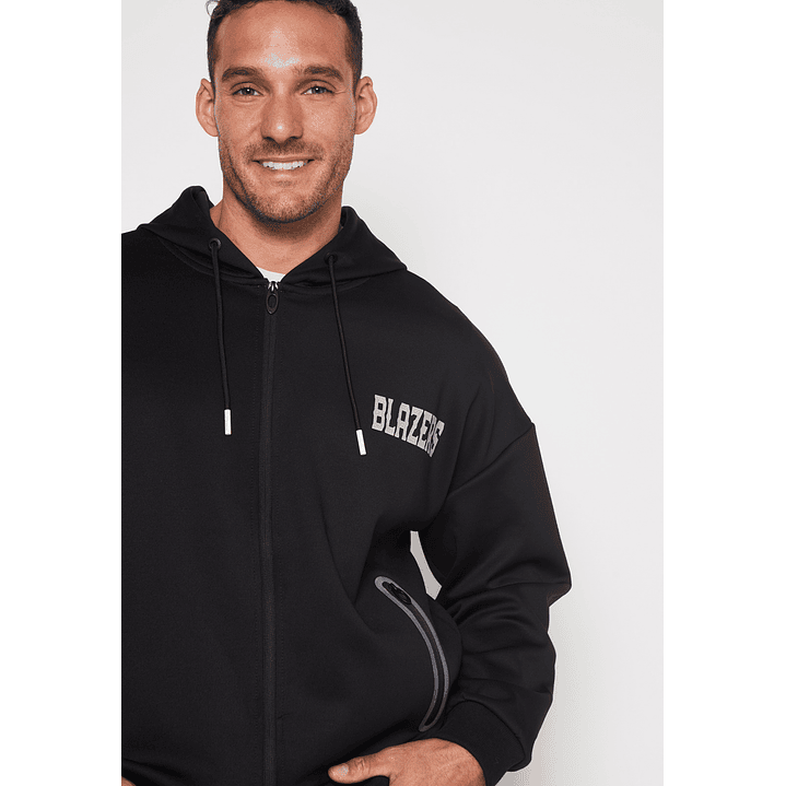 Polerón Soft Hombre Negro Familyshop 3