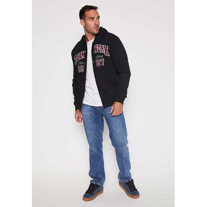 Polerón College Hombre Negro Familyshop 4