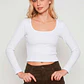 Polera Seamless Mujer Blanco Familyshop - Miniatura 1