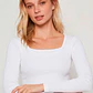 Polera Seamless Mujer Blanco Familyshop - Miniatura 2