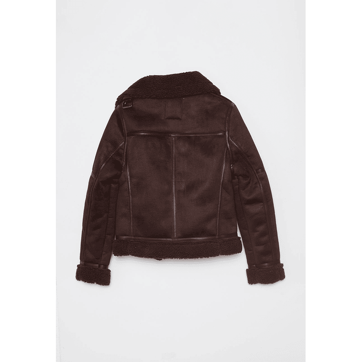 Chaqueta Aviadora Mujer Café Familyshop 2