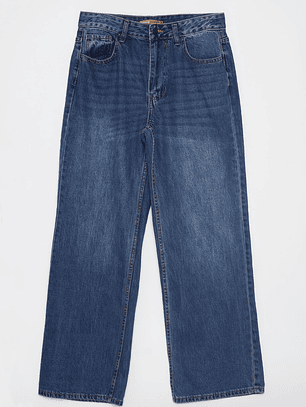Jeans Wide Leg Mujer Azul Familyshop