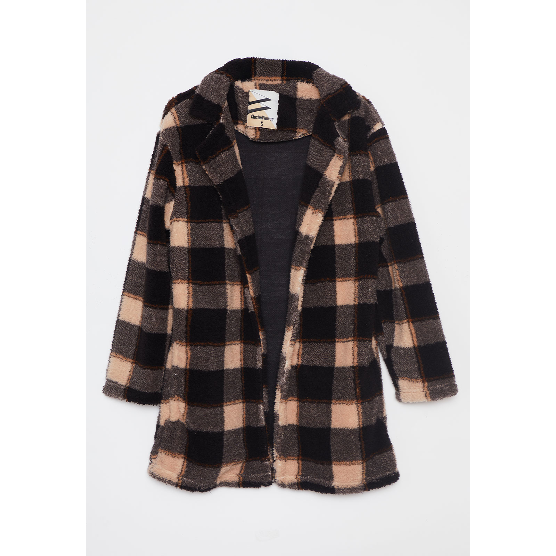 Chaqueta Peludo Mujer Negro Familyshop 1