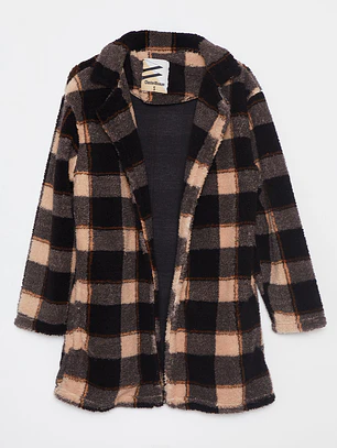 Chaqueta Peludo Mujer Negro Familyshop