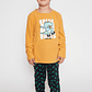 Pijama Polar Break Rules Niño Beige Familyshop - Miniatura 1