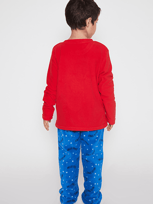 Pijama Polar Space Niño Rojo Familyshop