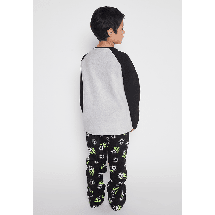Pijama Polar Fear Nothing Niño Gris Familyshop 2