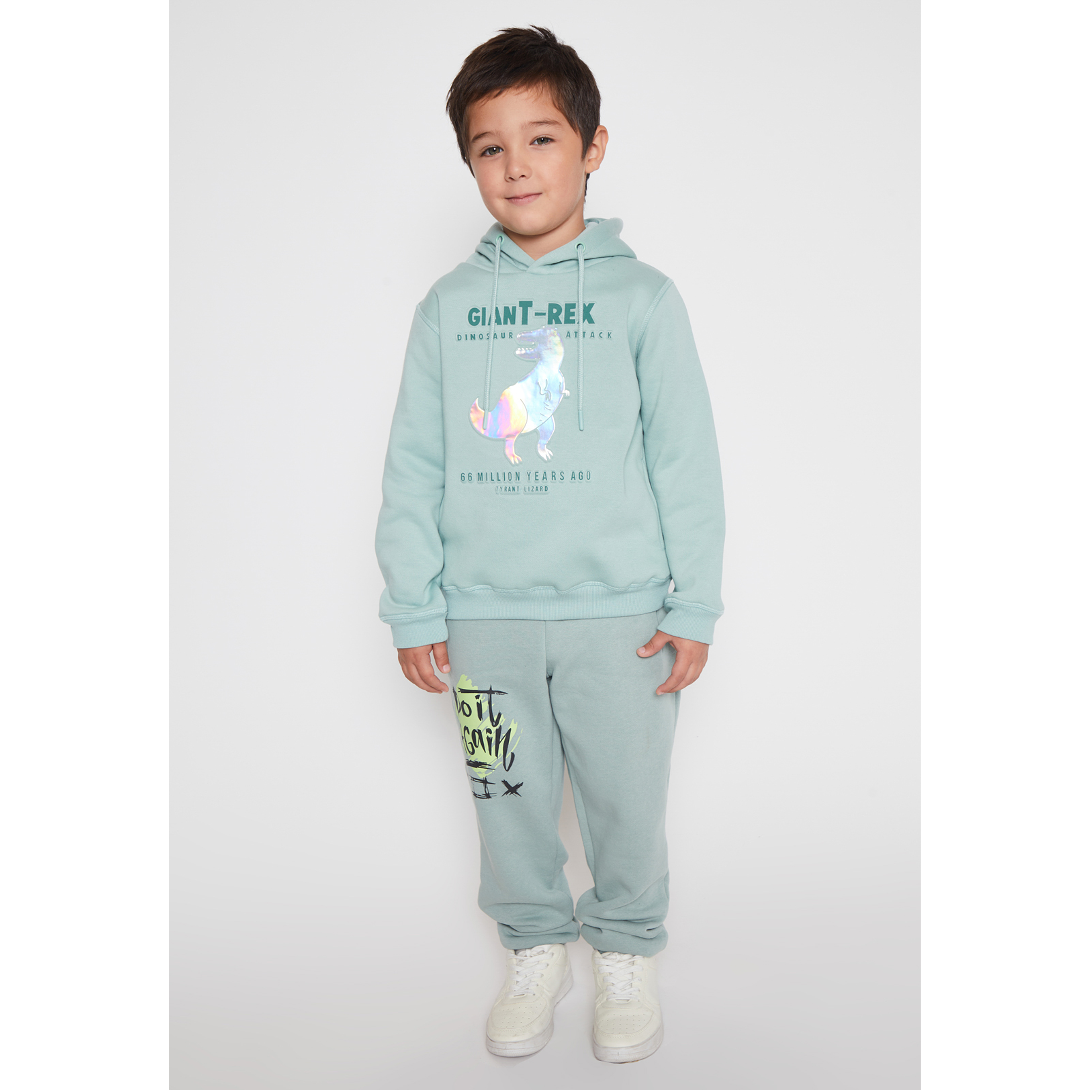 Pantalón Buzo Costado Niño Verde Familyshop 3