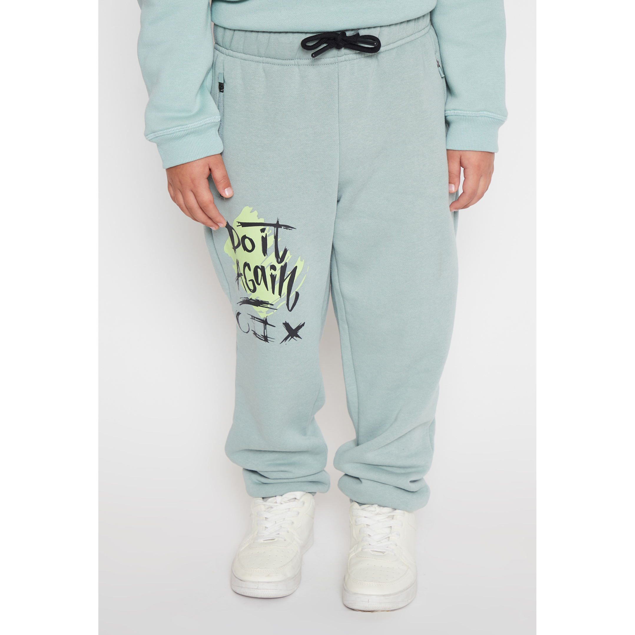 Pantalón Buzo Costado Niño Verde Familyshop 1