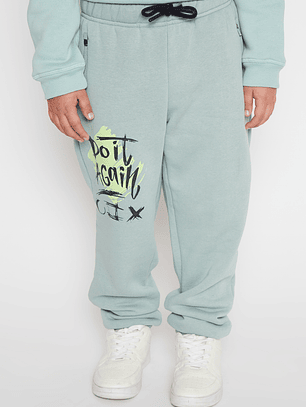 Pantalón Buzo Costado Niño Verde Familyshop