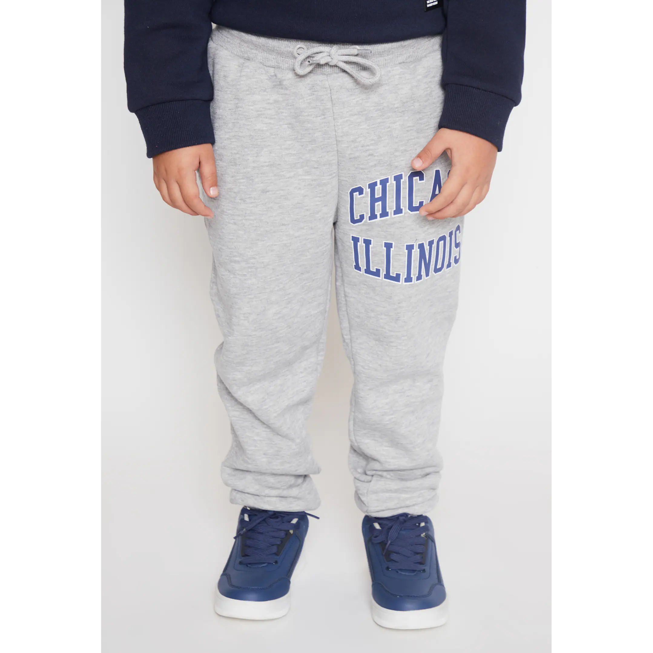 Pantalón Buzo Basic Niño Gris Familyshop 1