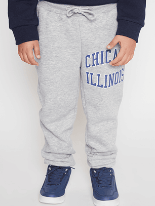 Pantalón Buzo Basic Niño Gris Familyshop