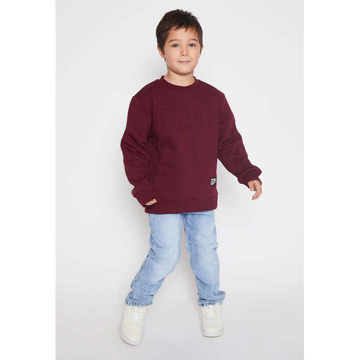 Polerón New York Niño Burdeo Familyshop 3