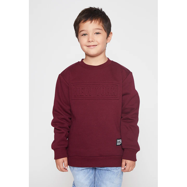 Polerón New York Niño Burdeo Familyshop 1