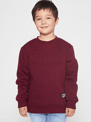 Polerón New York Niño Burdeo Familyshop