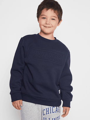 Polerón New York Niño Azul Familyshop