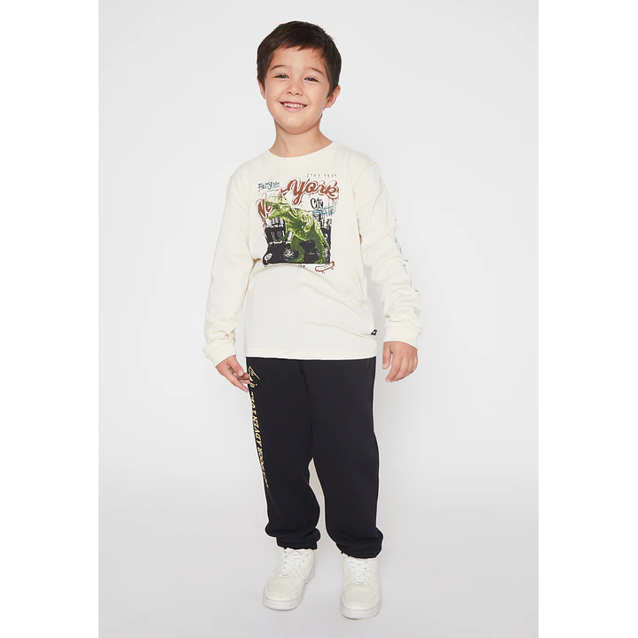 Polera Dino Niño Mostaza Familyshop 3