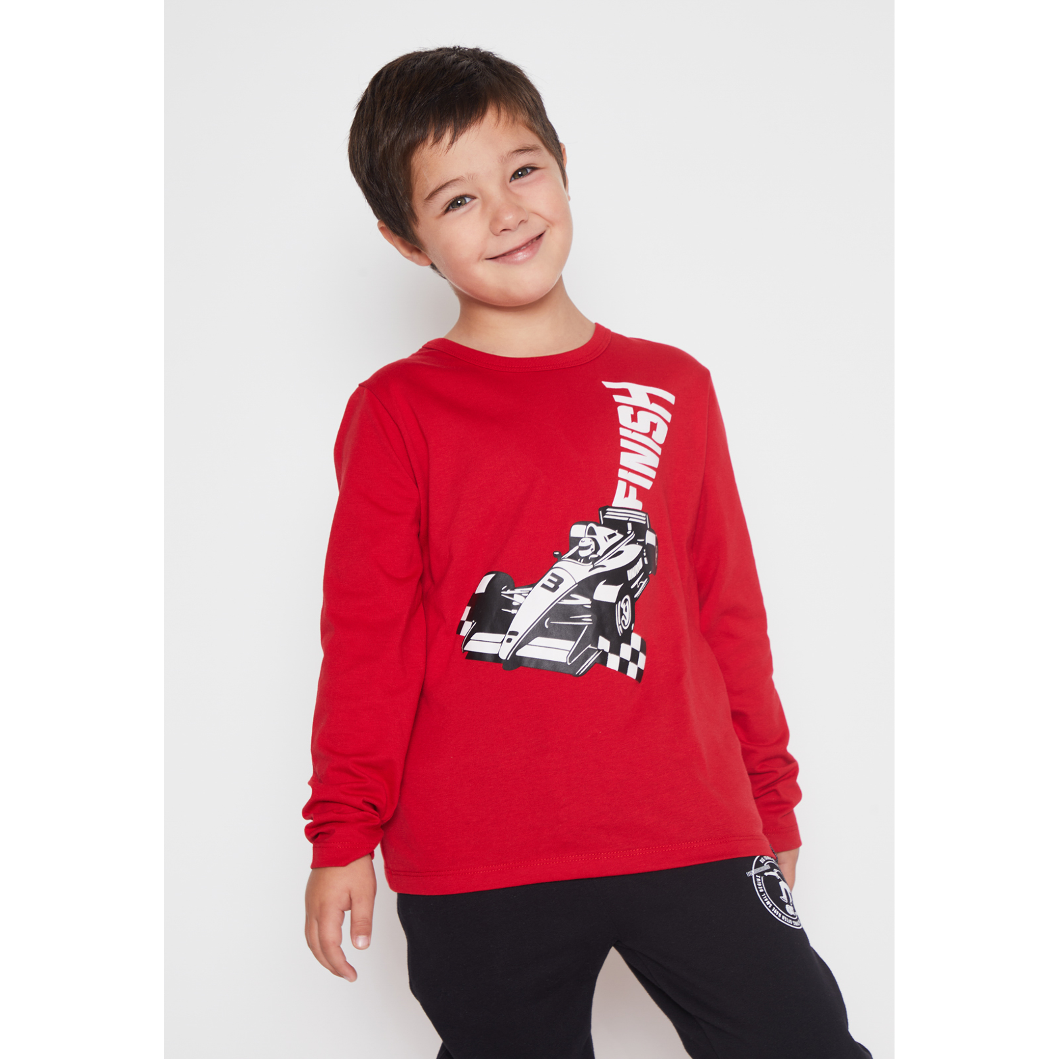 Polera Racing Niño Rojo Familyshop 1