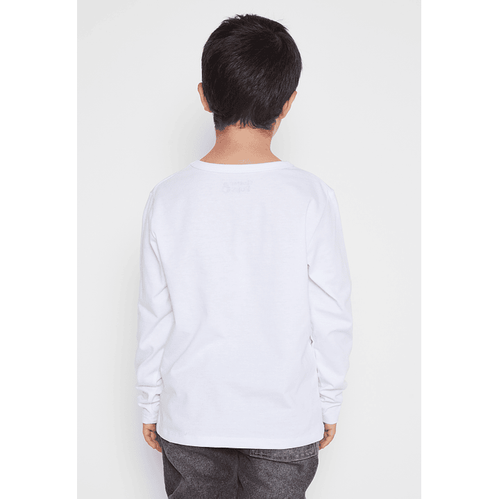 Polera Racing Start Niño Blanco Familyshop 2