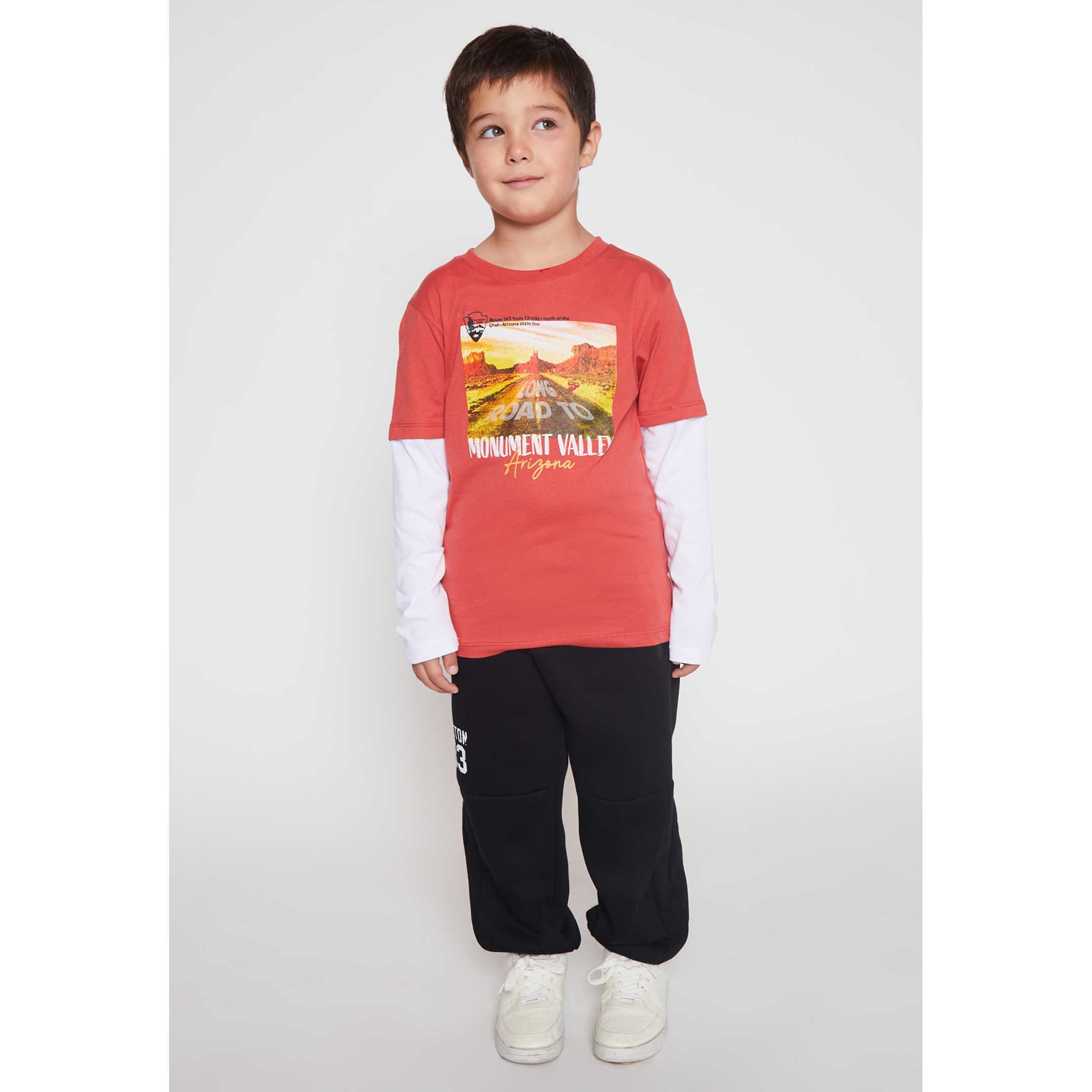 Polera Street Niño Rojo Familyshop 3