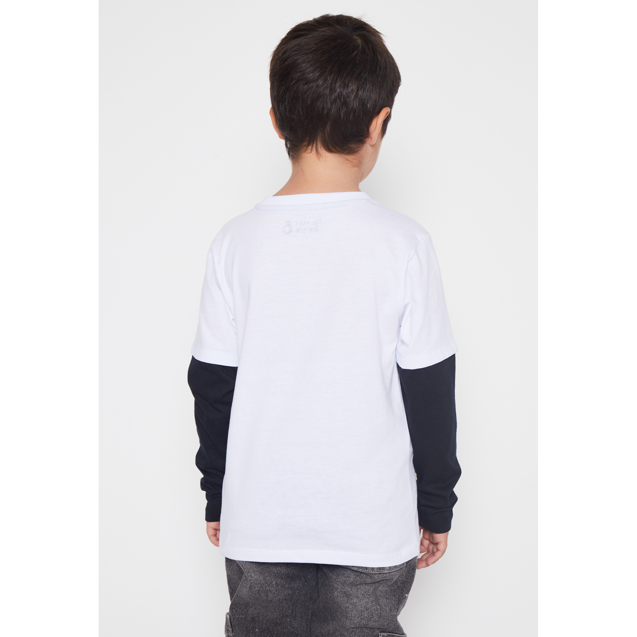 Polera Street Niño Blanco Familyshop 2