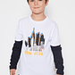 Polera Street Niño Blanco Familyshop - Miniatura 1