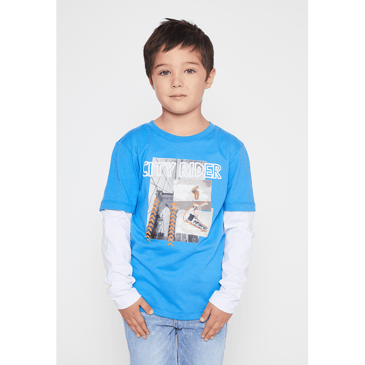 Polera Street Niño Azul Familyshop 1