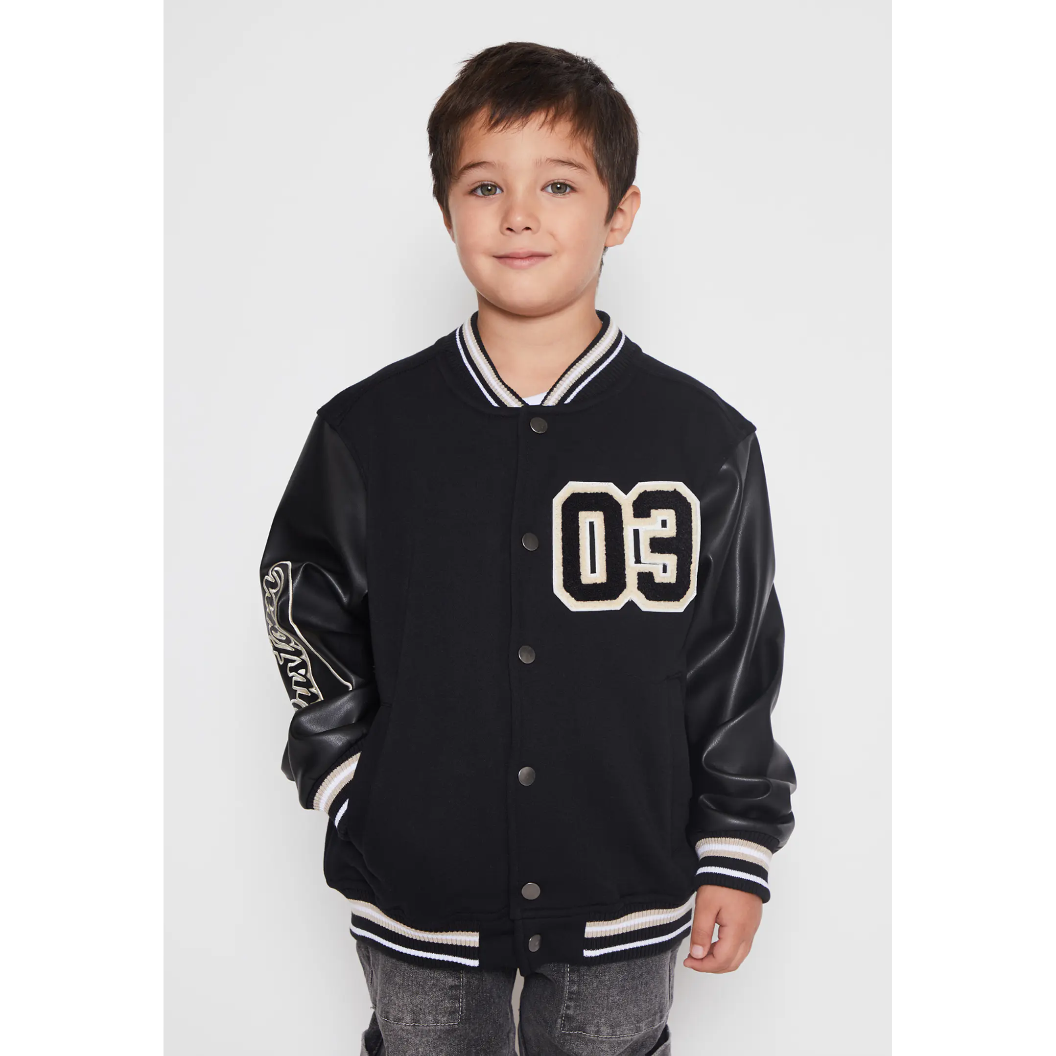 Chaqueta College Niño Negro Familyshop 1