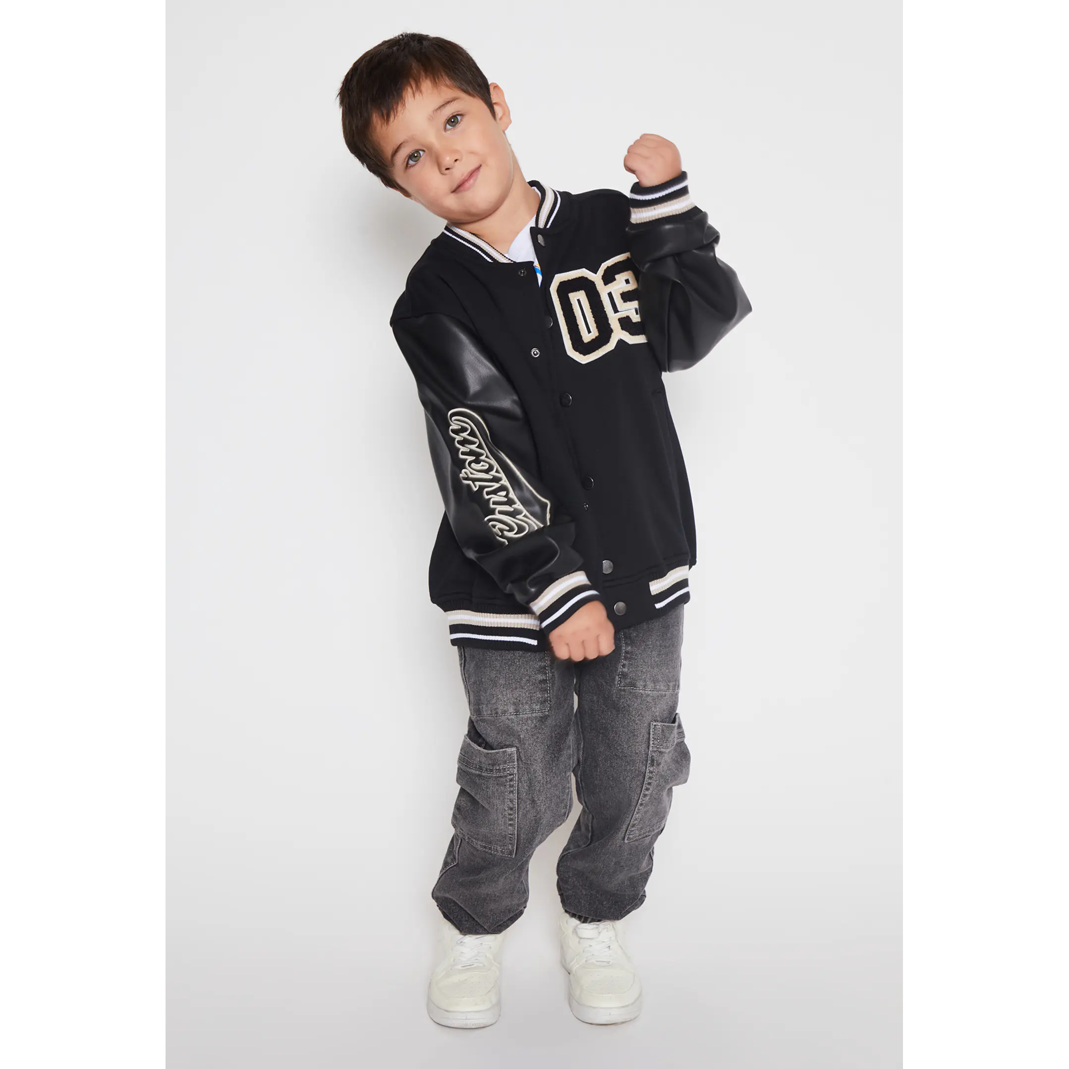 Chaqueta College Niño Negro Familyshop 3