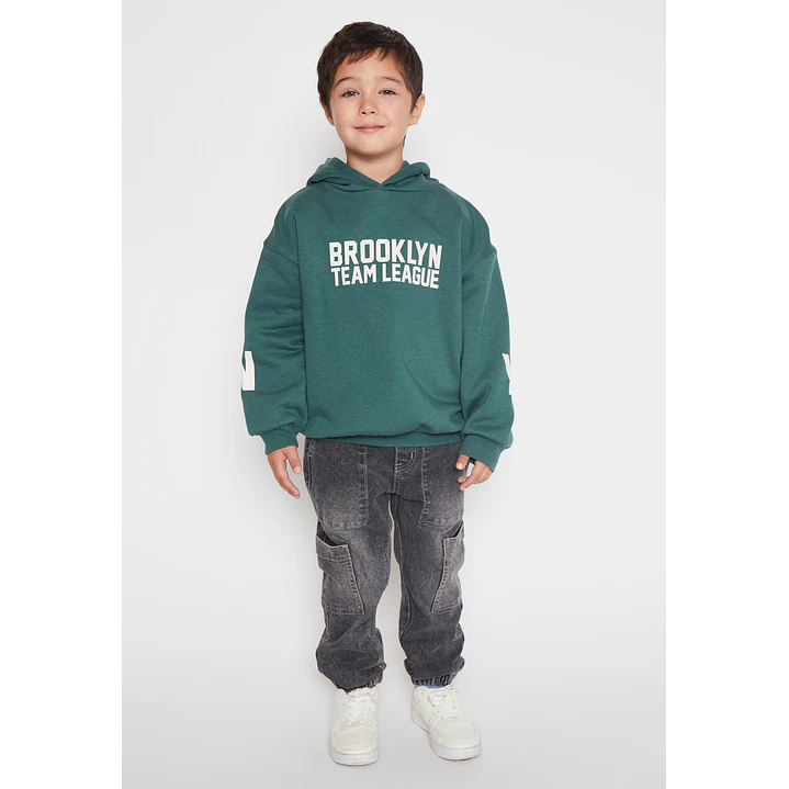 Polerón Brooklyn Team Niño Verde Familyshop 3