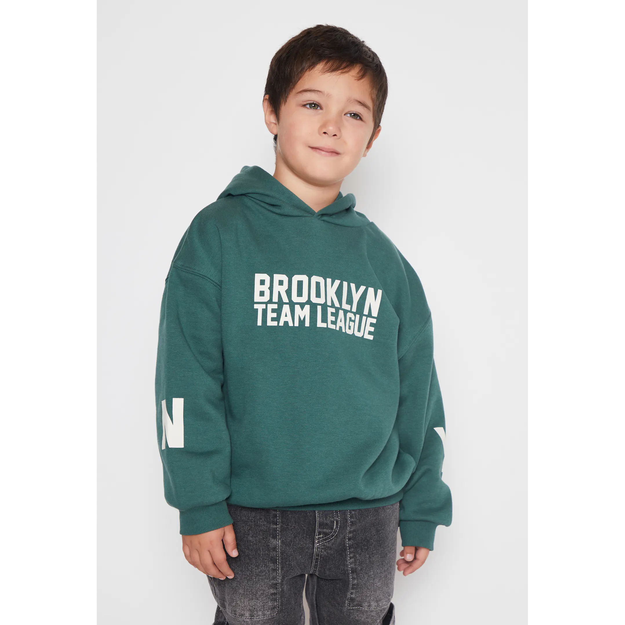 Polerón Brooklyn Team Niño Verde Familyshop 1