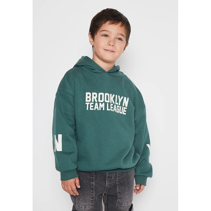 Polerón Brooklyn Team Niño Verde Familyshop 1