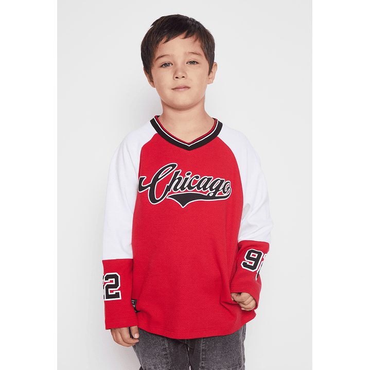 Polera Deportiva Niño Rojo Familyshop 1
