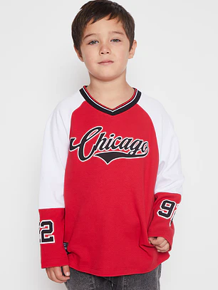 Polera Deportiva Niño Rojo Familyshop