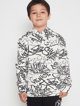 Polerón Graffiti Niño Crudo Familyshop