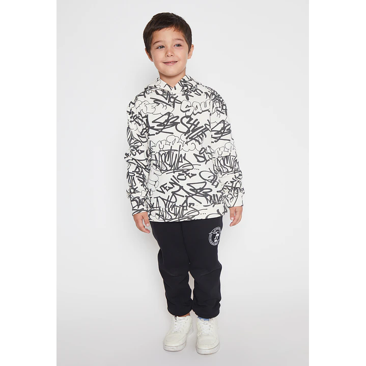 Polerón Graffiti Niño Crudo Familyshop 3