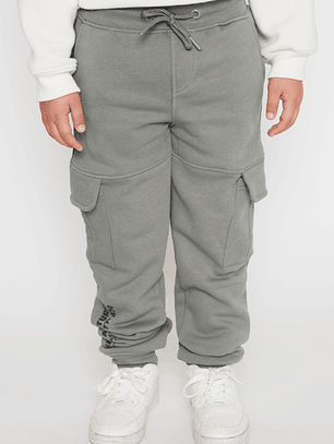 Pantalón Buzo Cargo Tono Niño Verde Familyshop