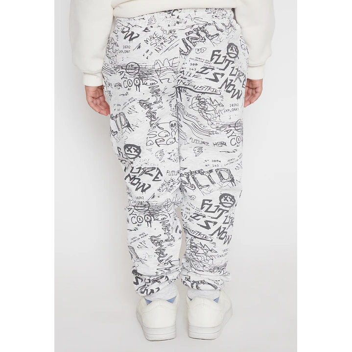 Pantalón Buzo Graffiti Niño Gris Familyshop 2