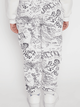Pantalón Buzo Graffiti Niño Gris Familyshop
