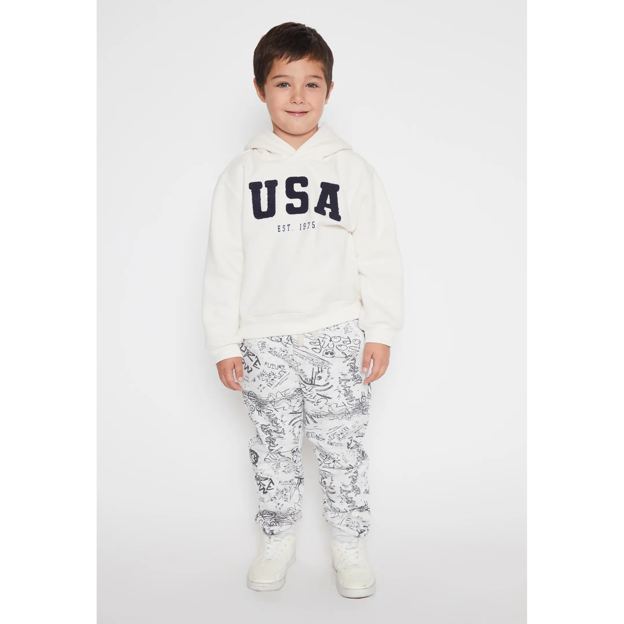 Pantalón Buzo Graffiti Niño Gris Familyshop 3