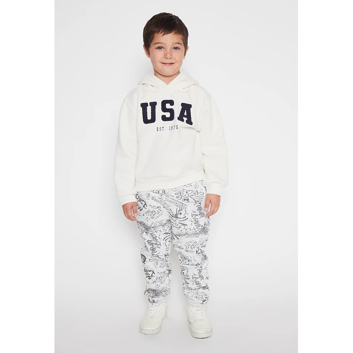 Pantalón Buzo Graffiti Niño Gris Familyshop 3