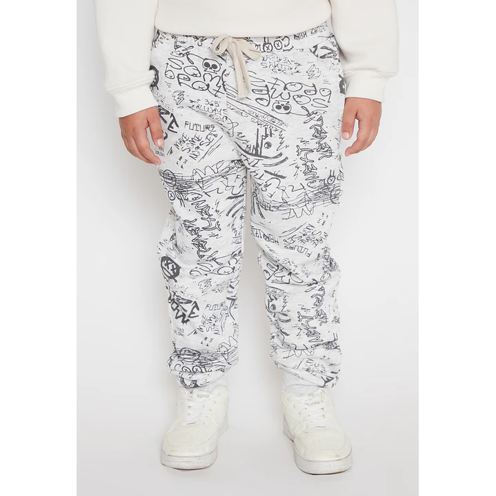Pantalón Buzo Graffiti Niño Gris Familyshop 1