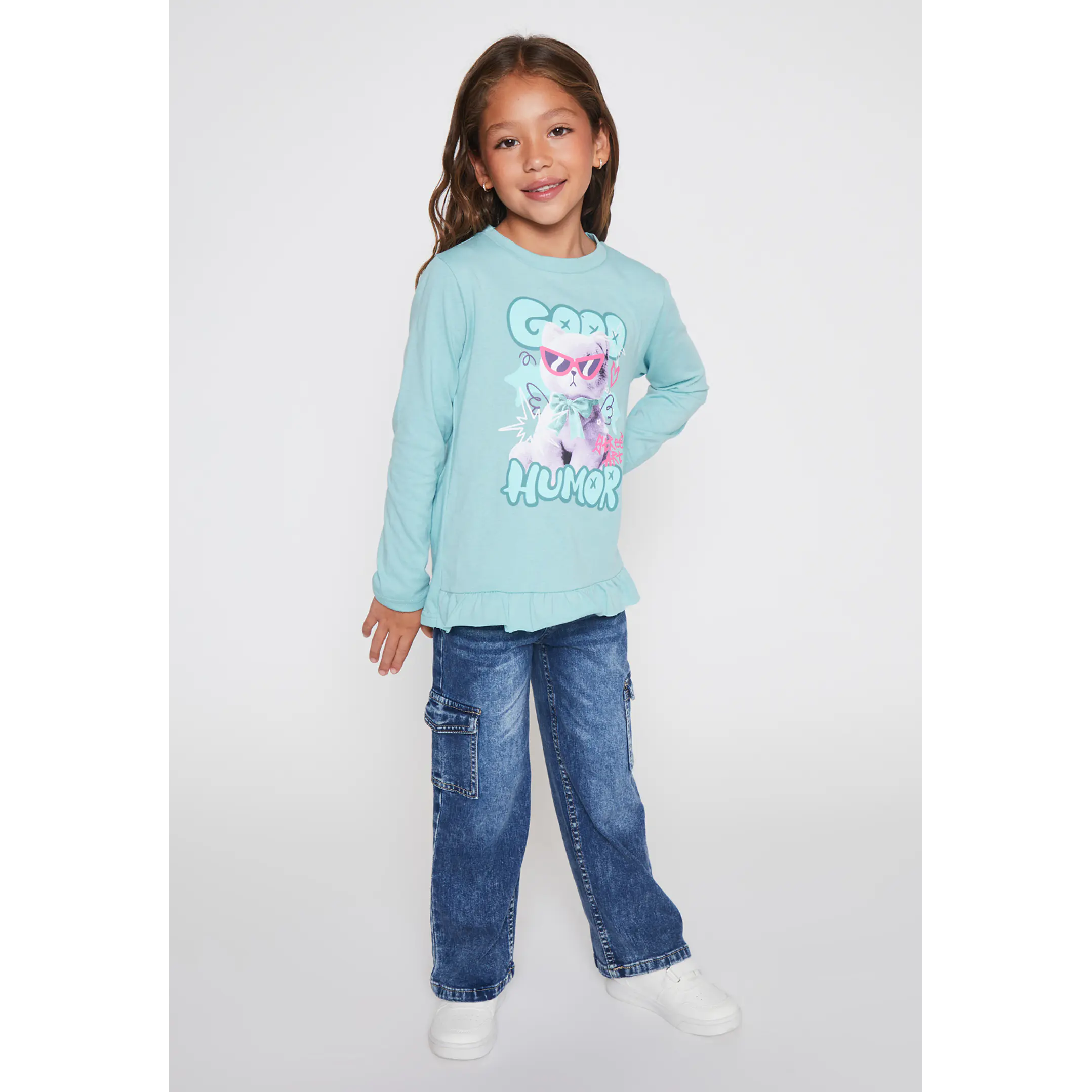 Jeans Flare Basta Niña Azul Familyshop 3