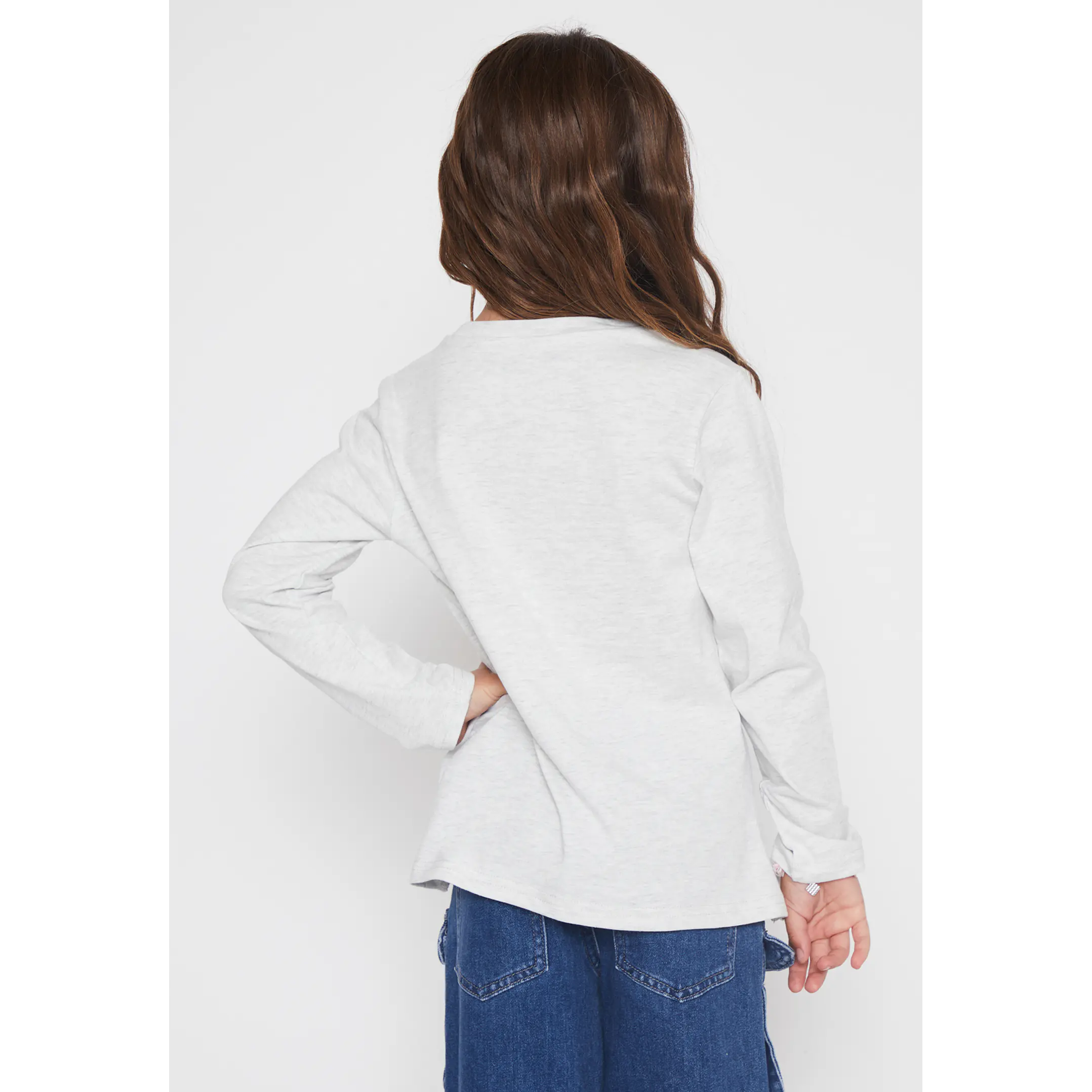 Polera Animalitos Niña Gris Familyshop 2