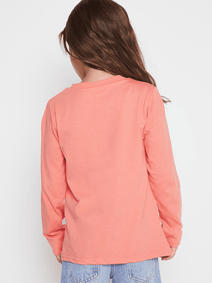 Polera Animalitos Niña Coral Familyshop