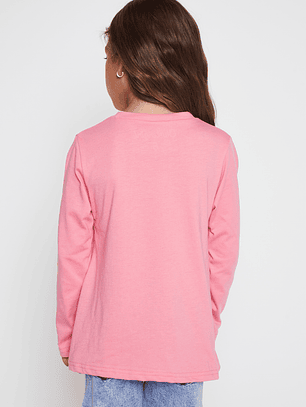 Polera Animalitos Niña Rosado Familyshop