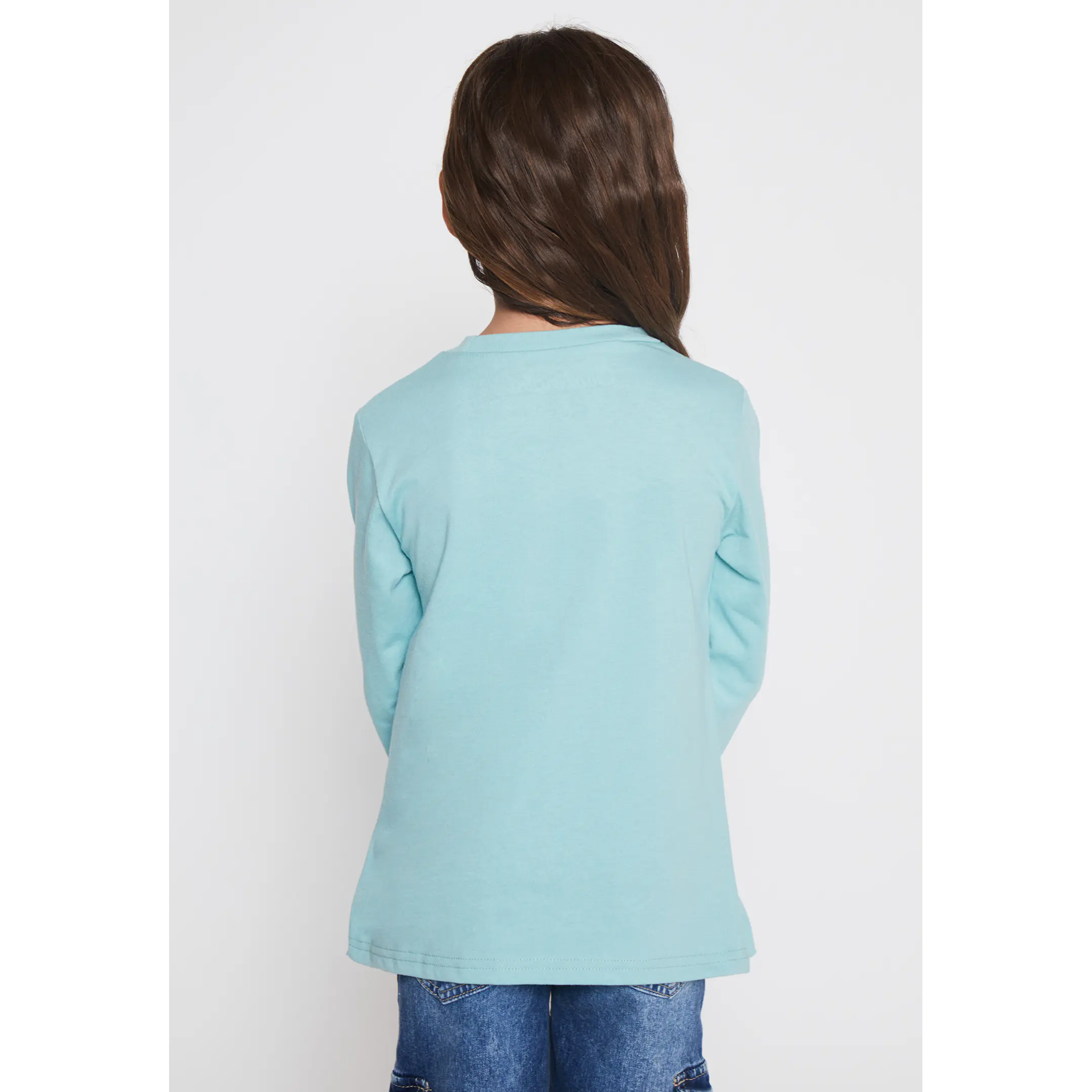 Polera Animalitos Niña Turquesa Familyshop 2